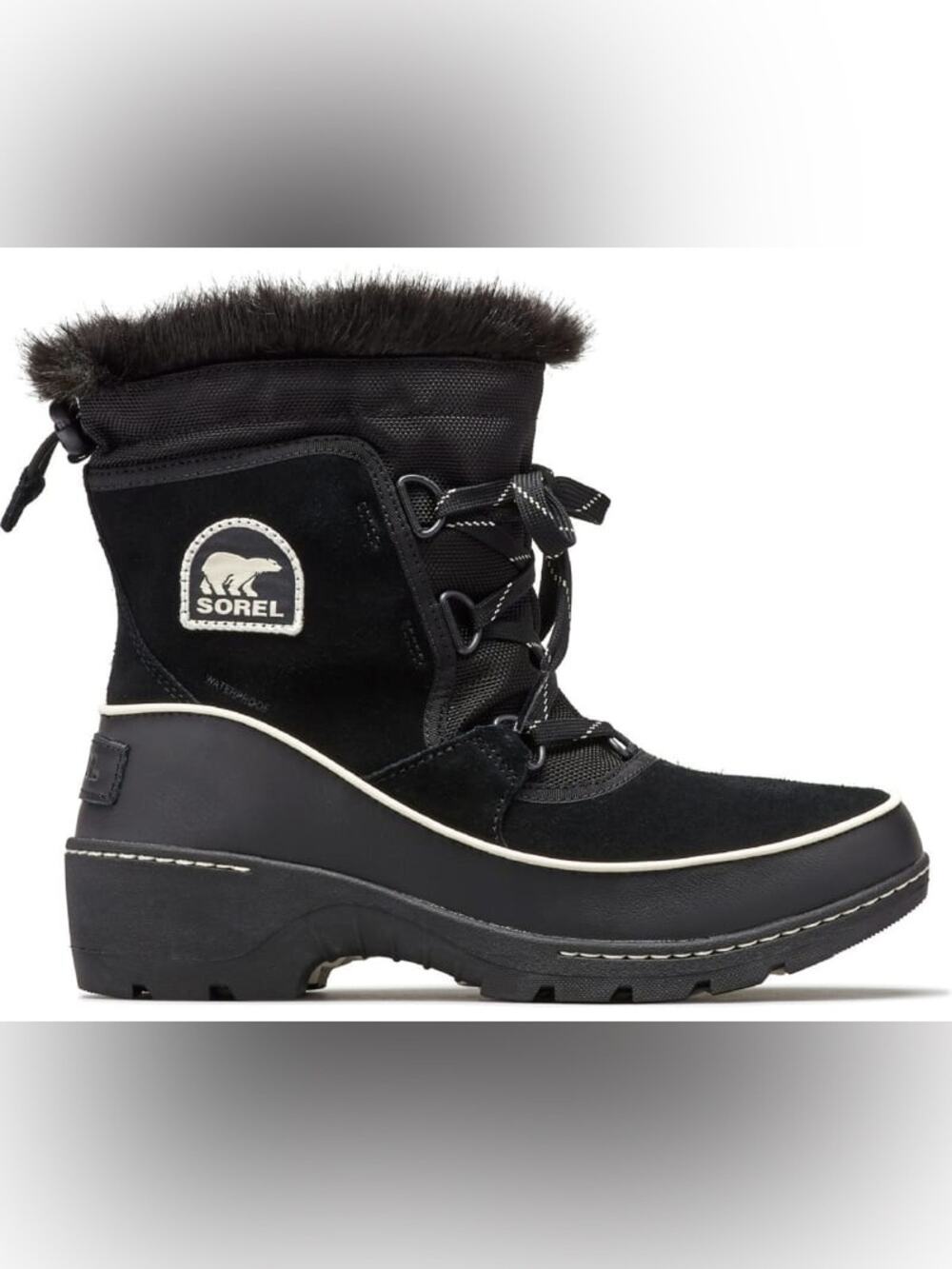 Sorel Tivoli III Women’s Size 8 Black Suede Waterproof Winter Boots